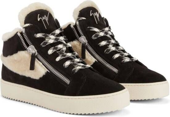 Giuseppe Zanotti Kriss Ice sneakers verfraaid met ketting Zwart