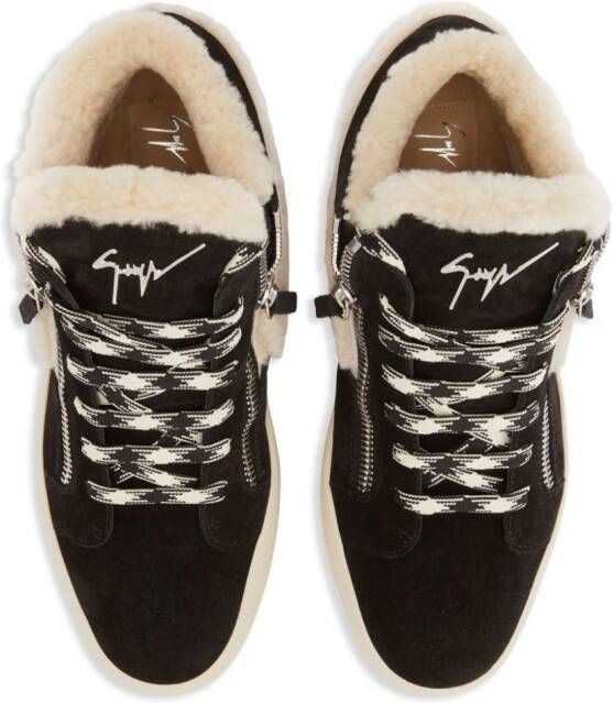 Giuseppe Zanotti Kriss Ice sneakers verfraaid met ketting Zwart