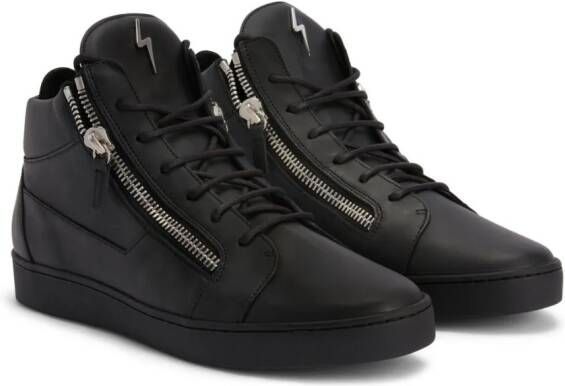 Giuseppe Zanotti Kriss leren sneakers Zwart