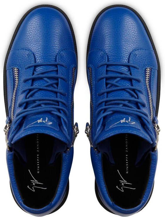 Giuseppe Zanotti Kriss leren sneakers Blauw