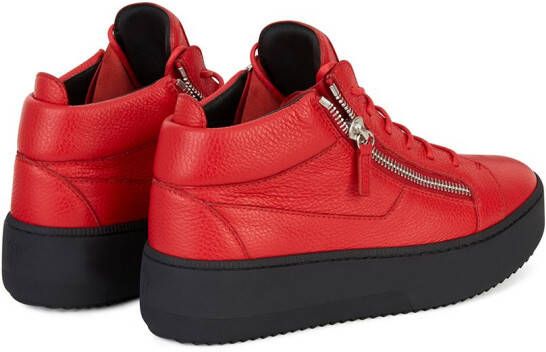 Giuseppe Zanotti Kriss leren sneakers Rood