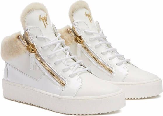 Giuseppe Zanotti Kriss leren sneakers Wit