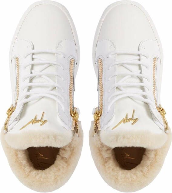 Giuseppe Zanotti Kriss leren sneakers Wit