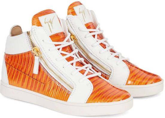 Giuseppe Zanotti Kriss leren sneakers Wit