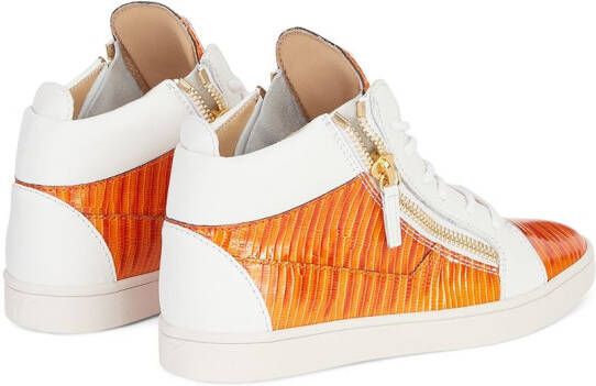 Giuseppe Zanotti Kriss leren sneakers Wit