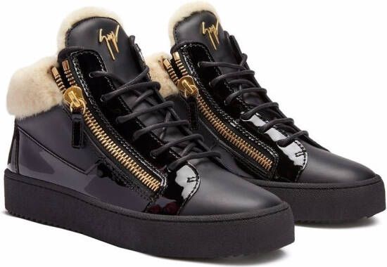 Giuseppe Zanotti Kriss leren sneakers Zwart