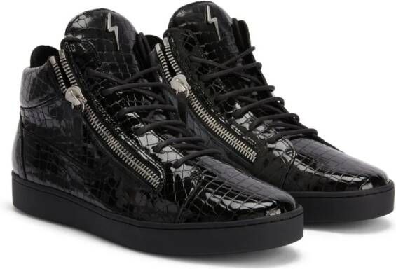 Giuseppe Zanotti Kriss leren sneakers Zwart