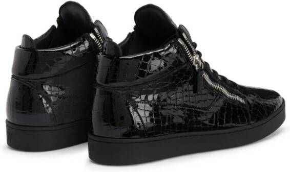 Giuseppe Zanotti Kriss leren sneakers Zwart