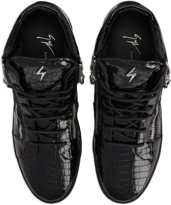 Giuseppe Zanotti Kriss leren sneakers Zwart