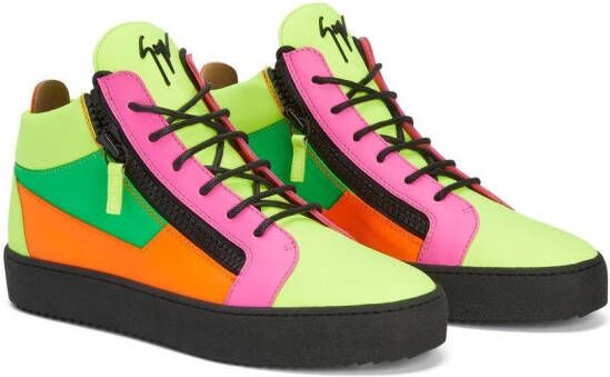 Giuseppe Zanotti Kriss sneakers met colourblocking Veelkleurig