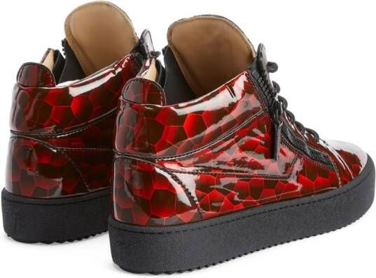 Giuseppe Zanotti Kriss sneakers met geometrische print Rood