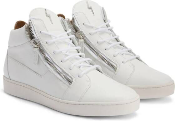 Giuseppe Zanotti Kriss sneakers met logo-plakkaat Wit