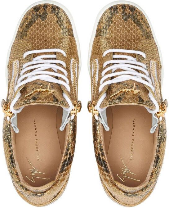 Giuseppe Zanotti Kriss sneakers met sleehak Bruin