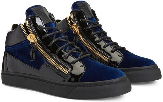 Giuseppe Zanotti Kriss sneakers met vlakken Blauw