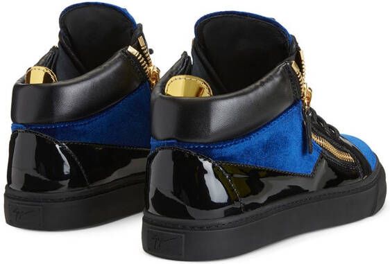 Giuseppe Zanotti Kriss sneakers met vlakken Blauw