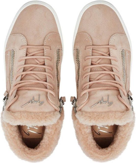 Giuseppe Zanotti Kriss Winter low-top sneakers Roze