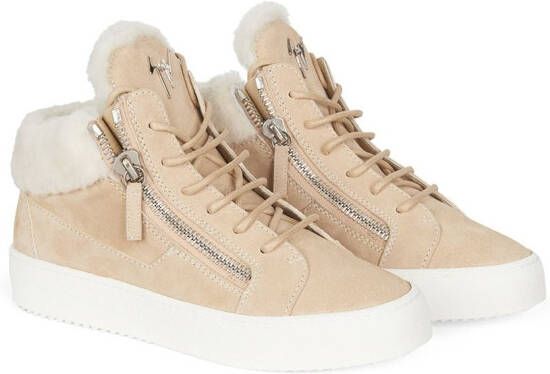 Giuseppe Zanotti Kriss Winter mid-top sneakers Beige