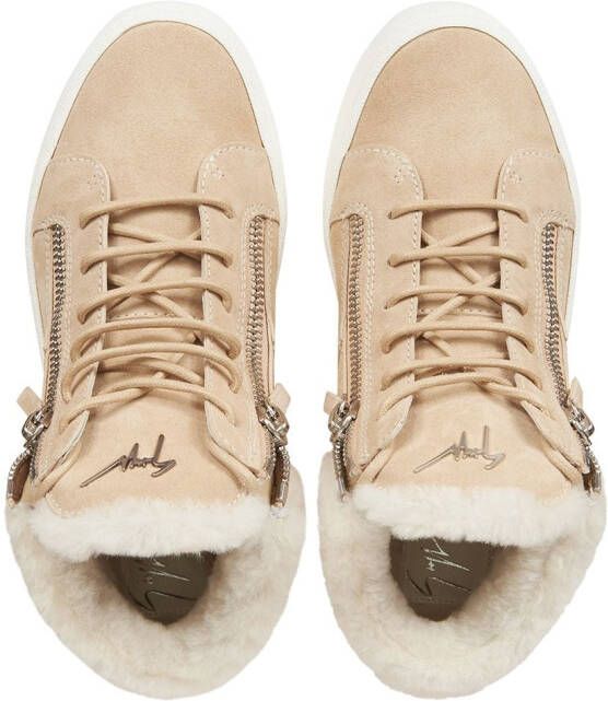 Giuseppe Zanotti Kriss Winter mid-top sneakers Beige