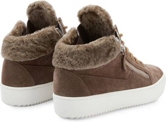 Giuseppe Zanotti Kriss Winter mid-top sneakers Bruin