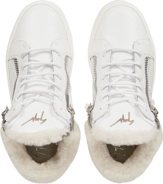 Giuseppe Zanotti Kriss Winter mid-top sneakers Wit