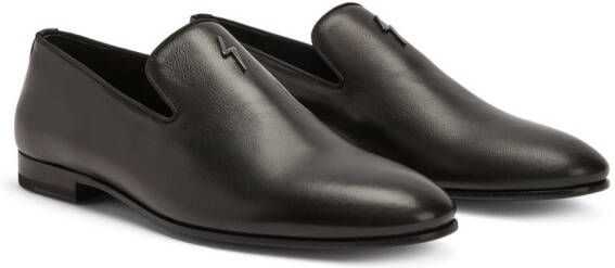 Giuseppe Zanotti Leren loafers Zwart