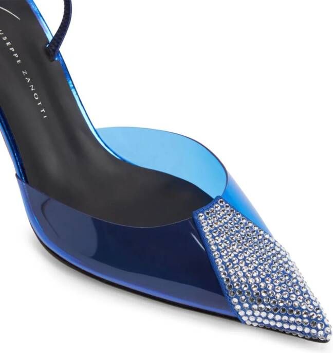 Giuseppe Zanotti Leonor pumps verfraaid met kristallen Blauw