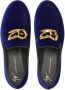 Giuseppe Zanotti Leopoldino fluwelen loafers Blauw - Thumbnail 4