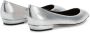 Giuseppe Zanotti Leren ballerina's Zilver - Thumbnail 3