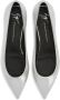 Giuseppe Zanotti Leren ballerina's Zilver - Thumbnail 4
