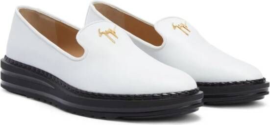 Giuseppe Zanotti Leren loafers Beige