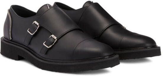 Giuseppe Zanotti Leren loafers Zwart