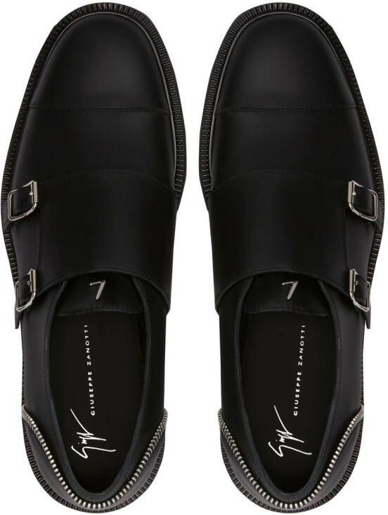 Giuseppe Zanotti Leren loafers Zwart