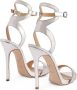 Giuseppe Zanotti Leren sandalen Zilver - Thumbnail 2