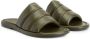 Giuseppe Zanotti Leren slippers Groen - Thumbnail 2