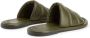 Giuseppe Zanotti Leren slippers Groen - Thumbnail 3