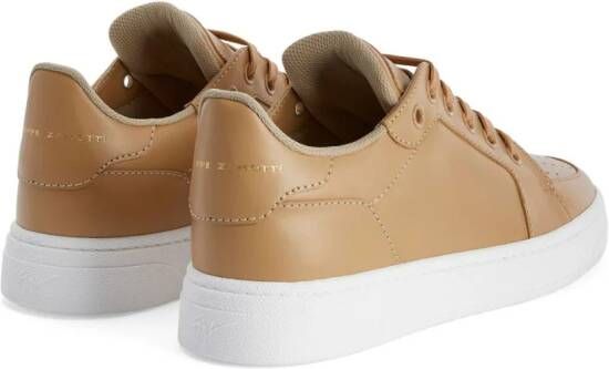 Giuseppe Zanotti Leren sneakers Beige