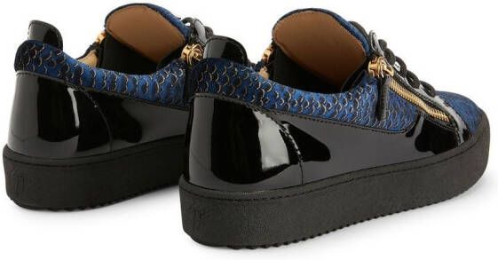 Giuseppe Zanotti Leren sneakers Blauw