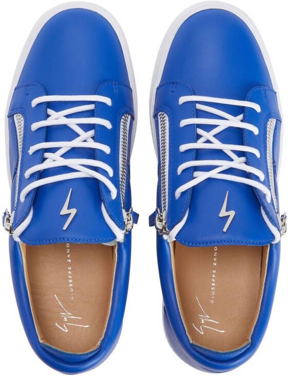 Giuseppe Zanotti Leren sneakers Blauw