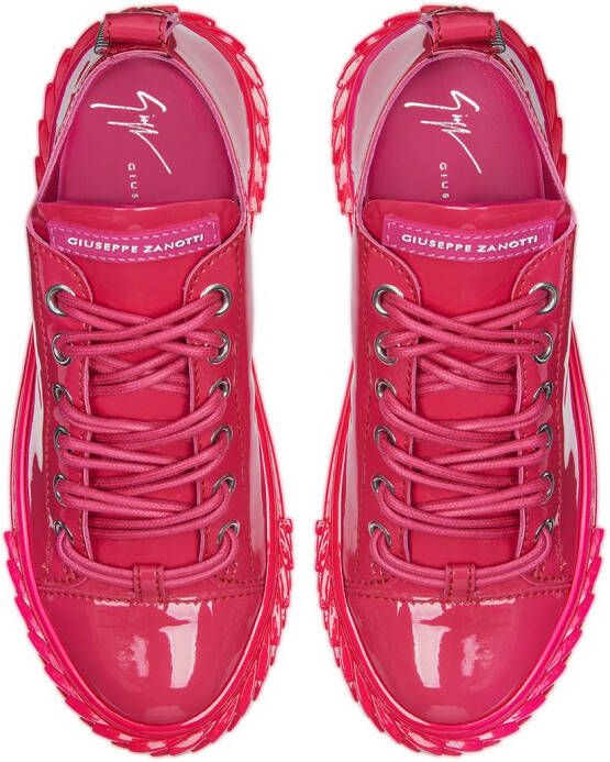 Giuseppe Zanotti Leren sneakers Roze