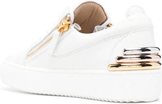 Giuseppe Zanotti Leren sneakers Wit