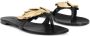 Giuseppe Zanotti Leren teenslippers Zwart - Thumbnail 2