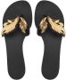 Giuseppe Zanotti Leren teenslippers Zwart - Thumbnail 4