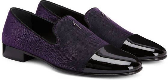 Giuseppe Zanotti Lewis Cup loafers Paars