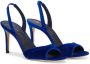 Giuseppe Zanotti Lilibeth fluwelen slingback sandalen Blauw - Thumbnail 2