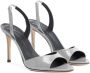 Giuseppe Zanotti Lilibeth leren slingback sandalen Zilver - Thumbnail 2