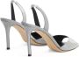 Giuseppe Zanotti Lilibeth leren slingback sandalen Zilver - Thumbnail 3