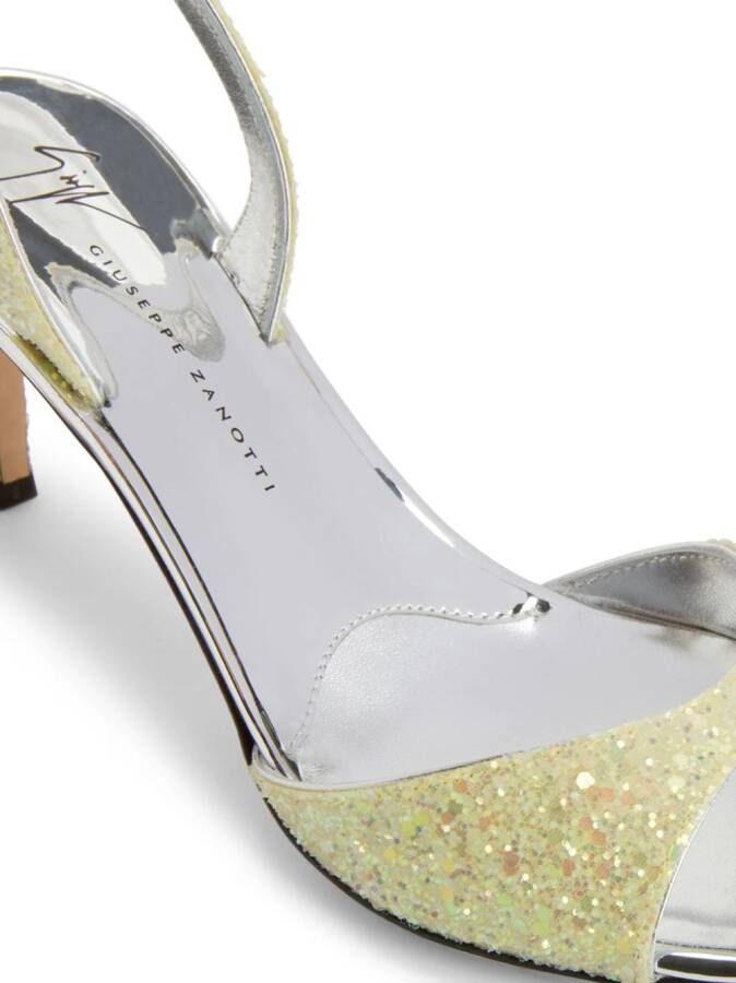 Giuseppe Zanotti Lilibeth sandalen met glitter Geel