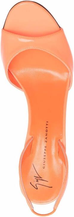 Giuseppe Zanotti Lilibeth slingback sandalen Oranje