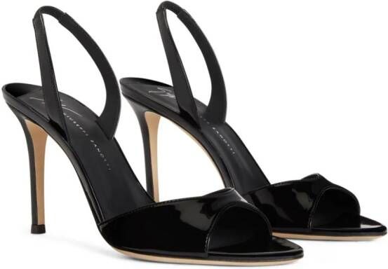 Giuseppe Zanotti Lilibeth slingback sandalen Zwart