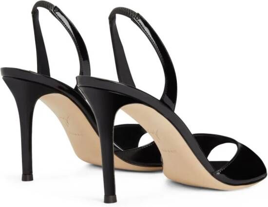 Giuseppe Zanotti Lilibeth slingback sandalen Zwart